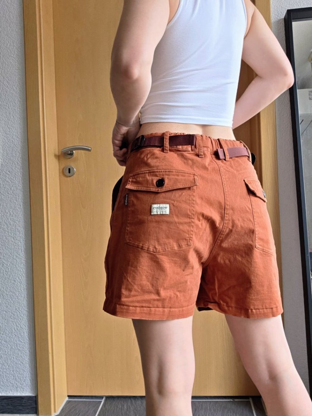 Wondery Isabela 3.0 Outdoor Hiking/Climbing Shorts Terracotta Orange-Brown Large